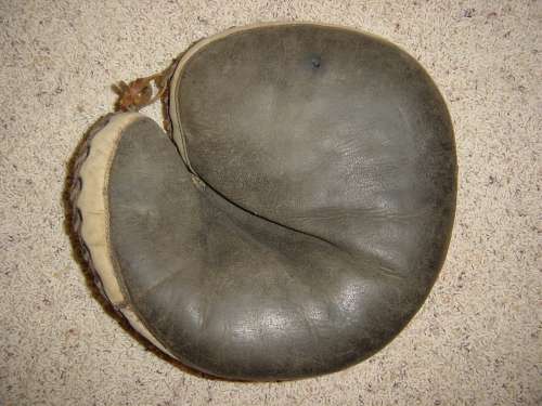 A.J. Reach Black and White Catchers Mitt Front